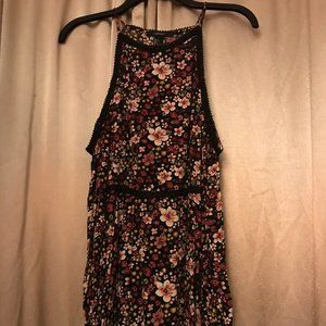 Cold Shoulder Flower Dress